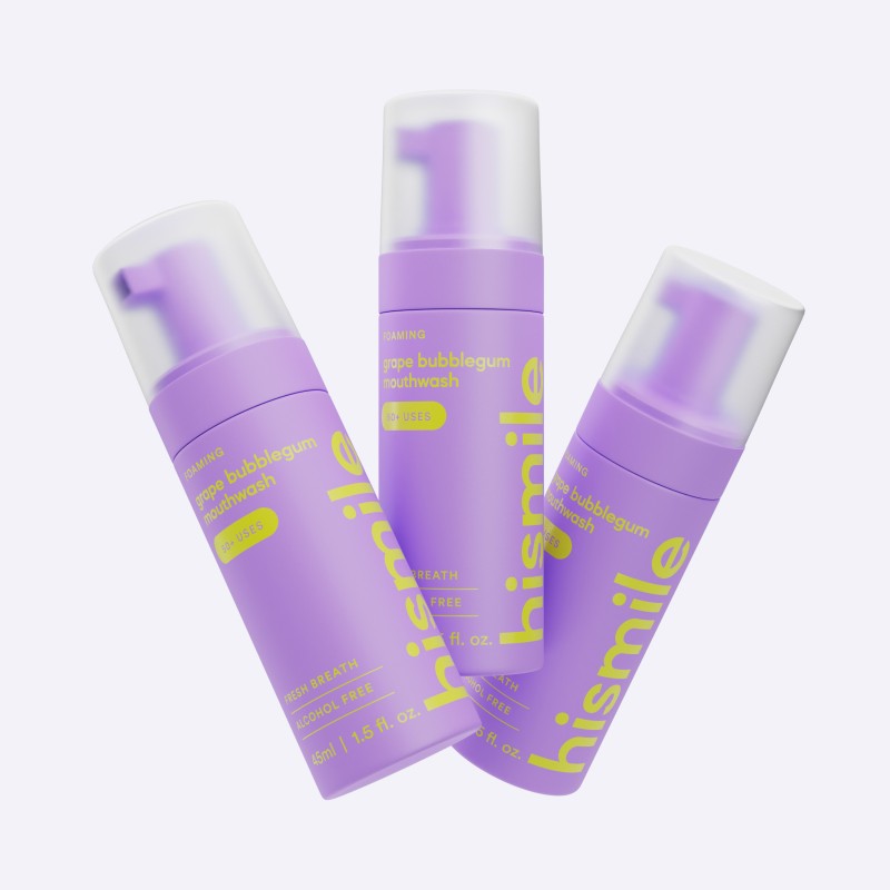 Viinamarja ja nätsumaitseline vahutav suuvesi, 45 ml