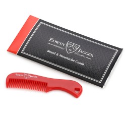 Habeme ja vuntside kamm (punane) BMC01, 1 tk. 