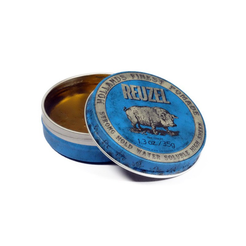 Blue Strong Hold High Sheen Pomade - Pumat juustele, 35 g