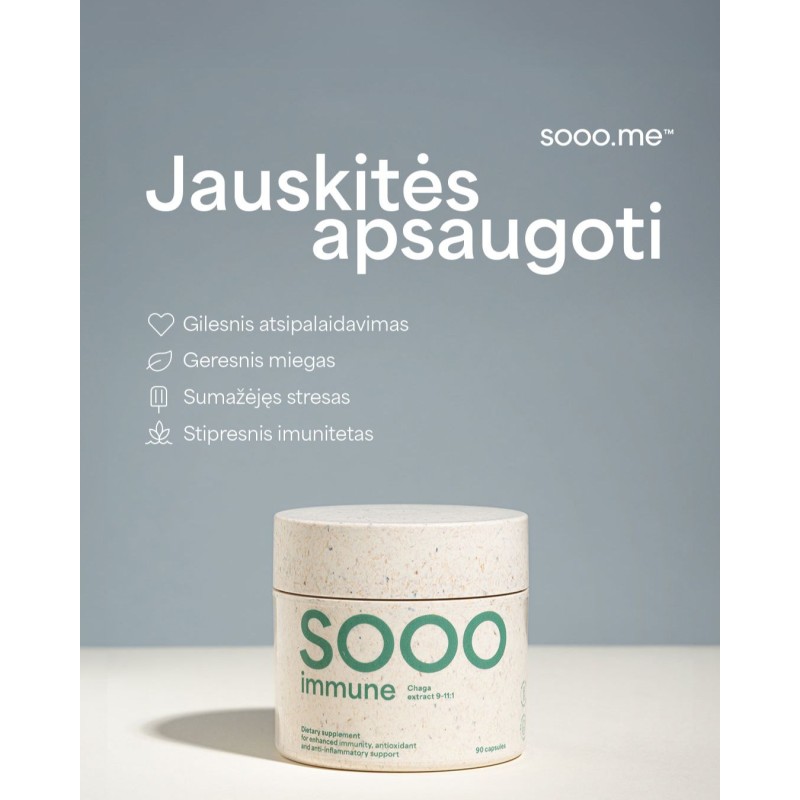 SOOO immune: tšaaga ekstrakt 9–11:1, 90 kapslit