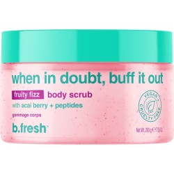 When In Doubt, Buff It Out Fruity Fizz Body Scrub Marja aroomiga kehakoorija, 200g 