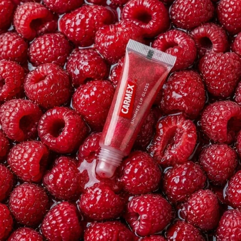 Lipgloss Shimmer Raspberry Vaarikamaitseline huuleläige, 10g