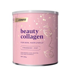Beauty Collagen Strawberry Mint Maasika-mündi koola kollageen nahale, juustele ja küüntele, 300g 