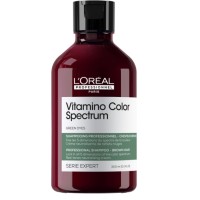 Vitamino Color Spectrum Green Shampoo – neutraliseeriv šampoon tumedate pruunide juuste punakate toonide neutraliseerimiseks, 300 ml 