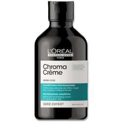 Chroma Crème Green Tonuojantis Šampoon punaste toonide neutraliseerimiseks tumepruunides juustes 300ml 