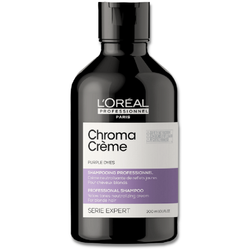 Chroma Crème Purple Kreemjas šampoon kollaste toonide neutraliseerimiseks blondides juustes 300ml