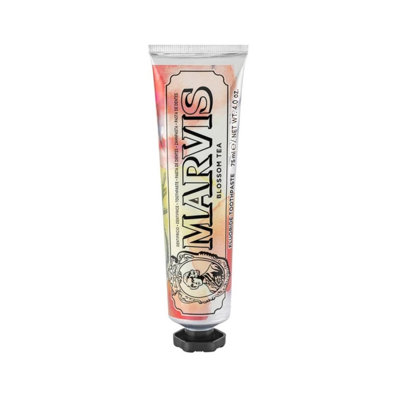 Blossom Tea Toothpaste Musta tee, lillede ja piparmündi hambapasta, 75 ml