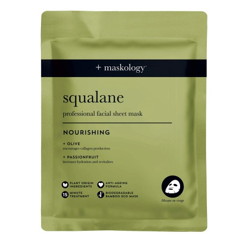 SQUALANE Professional Sheet Mask Kangasmask skvalaaniga, 22 ml