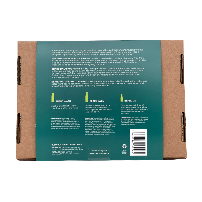 Beardy Beloved Awakening Sicilian Lime Beard Kit Habeme hoolduskomplekt, 1 tk