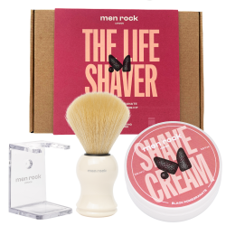 The Life Shaver Black Pomegranate Essential Shaving Kit Raseerimisvahendite komplekt, 1 tk 