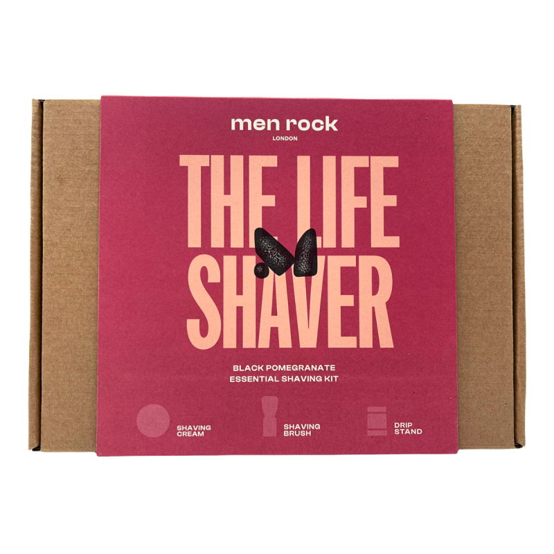 The Life Shaver Black Pomegranate Essential Shaving Kit Raseerimisvahendite komplekt, 1 tk