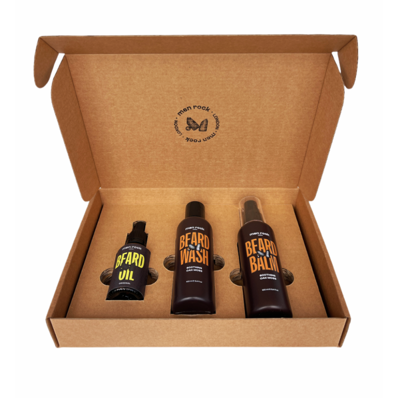 Beardy Beloved Soothing Oak Moss Beard Kit Habeme hoolduskomplekt, 1 tk