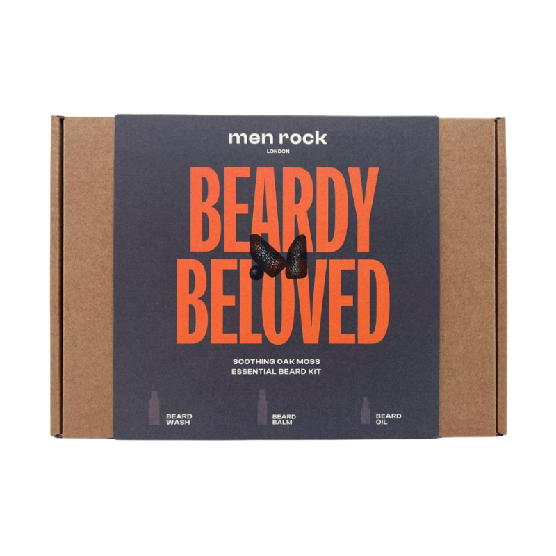 Beardy Beloved Soothing Oak Moss Beard Kit Habeme hoolduskomplekt, 1 tk