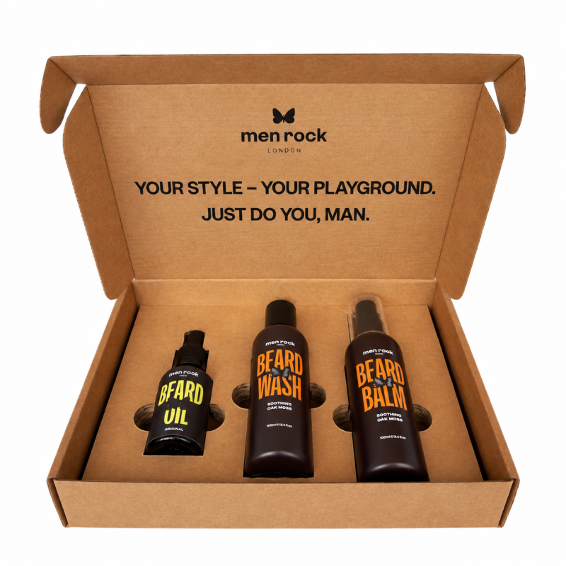 Beardy Beloved Soothing Oak Moss Beard Kit Habeme hoolduskomplekt, 1 tk