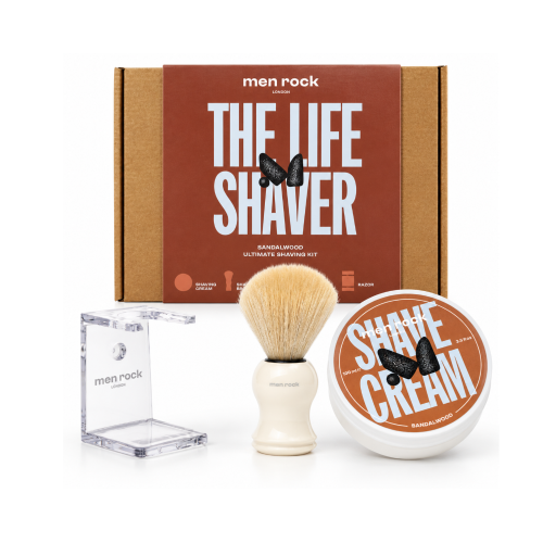 The Life Shaver Sandalwood Essential Shaving Kit Raseerimiskomplekt, 1 tk