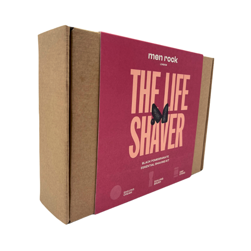 The Life Shaver Black Pomegranate Essential Shaving Kit Raseerimisvahendite komplekt, 1 tk