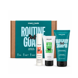ROUTINE GOALS Essential Grooming Routine Kit Juukse- ja nahahooldustoodete komplekt meestele, 1tk 