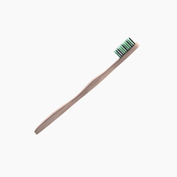 Bamboo Toothbrush With Charcoal Infused Bristles Pehme bambusest hambahari, 1 tk 