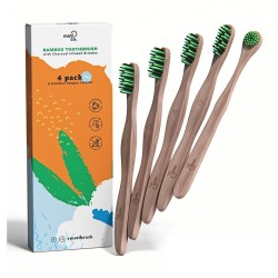 Bamboo Toothbrush Kit Bambusest suuhoolduskomplekt, 1 tk 