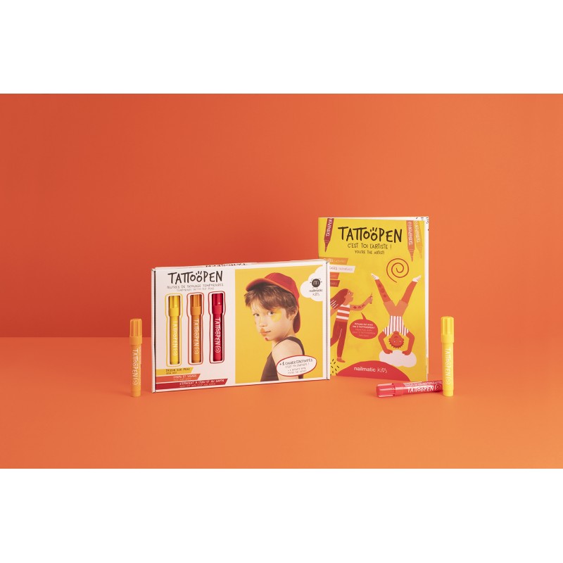 TATTOOPEN You're The Artist Komplekt pestavaid markereid nahale joonistamiseks, 3x2,5 g
