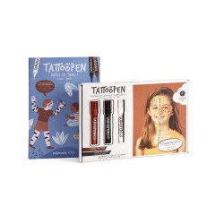 TATTOOPEN Funny Tribe Komplekt pestavaid markereid nahale joonistamiseks, 3x2,5 g 
