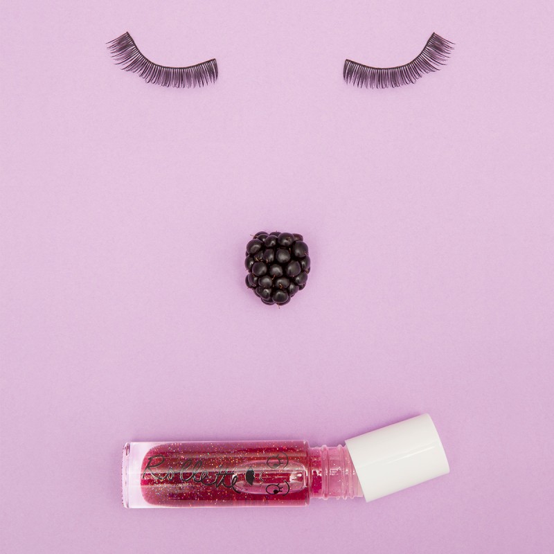 BLACKBERRY Rollette Lip Gloss Mustikamaitseline huuleläige, 6,5 ml
