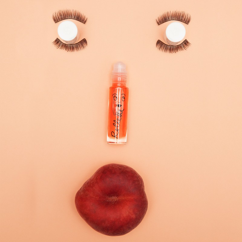 PEACH Rollette Lip Gloss Virsikumaitseline huuleläige, 6,5 ml