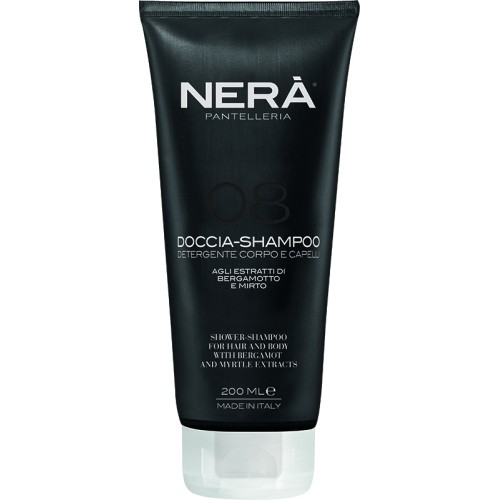 08 Shower-Shampoo With Bergamot & Myrtle Extracts Juuste- ja kehapesuvahend bergamoti ja nõgese ekstraktidega, 200 ml
