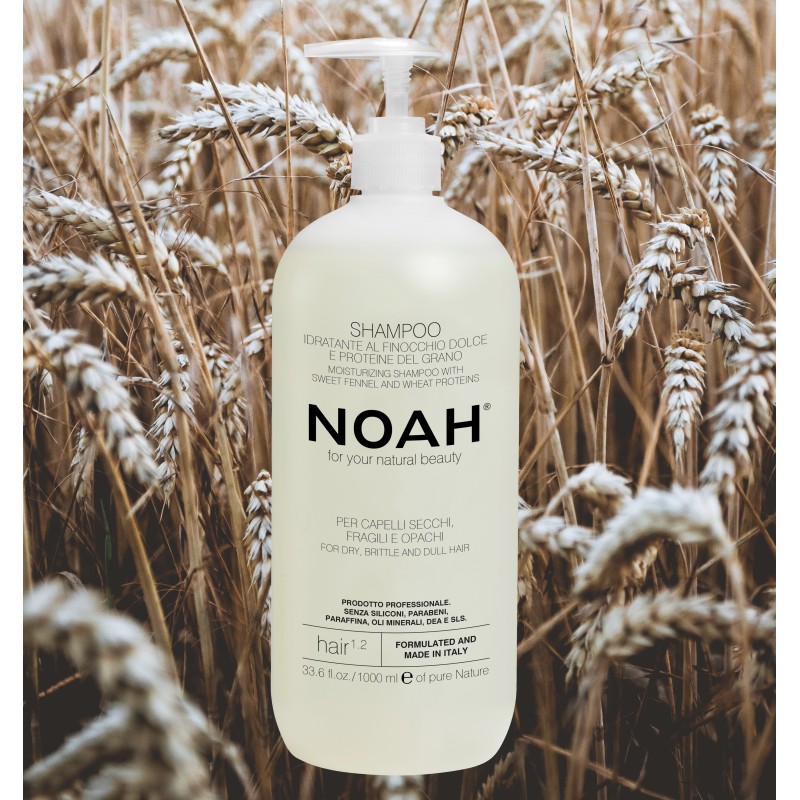 1.2. Moisturizing Shampoo With Sweet Fennel And Wheat Protein Šampoon kuivadele ja habrastele juustele, 1000 ml