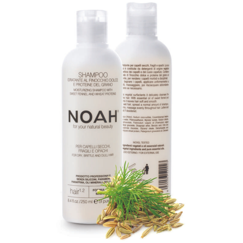 1.2. Moisturizing Shampoo With Sweet Fennel And Wheat Protein Šampoon kuivadele ja habrastele juustele, 250 ml