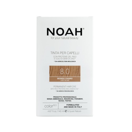 Permanent Hair Dye 8.0 Light Blond Püsivärv juustele, 140 ml