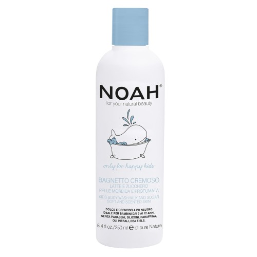 Kids Creamy Shower Lotion Kreemjas kehapesuvahend piima ja suhkruga lastele, 250 ml