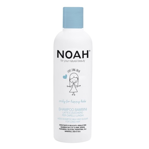 Kids Shampoo Milk And Sugar For Long Hair Lastešampoon piima ja suhkruga pikkadele juustele, 250 ml