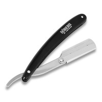 Shavette Razor Lihtne habemeajamispeegel nahast ümbrises, 1vnt 