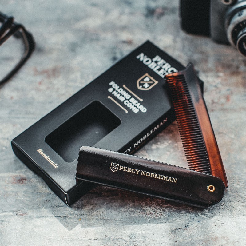 Folding Beard Hair Comb Kokkupandav habeme- ja vuntsikamm, 1 tk
