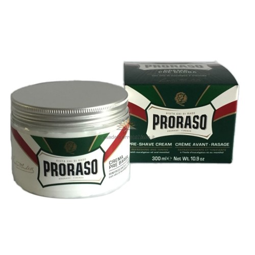 Green Line Pre-Shave Cream Värskendav raseerimiseelne kreem eukalüptiga, 300 ml 