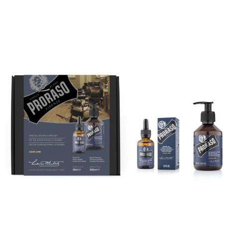 Duo Pack Azur Lime Beard Oil & Shampoo Habeme hoolduskomplekt, 1 tk