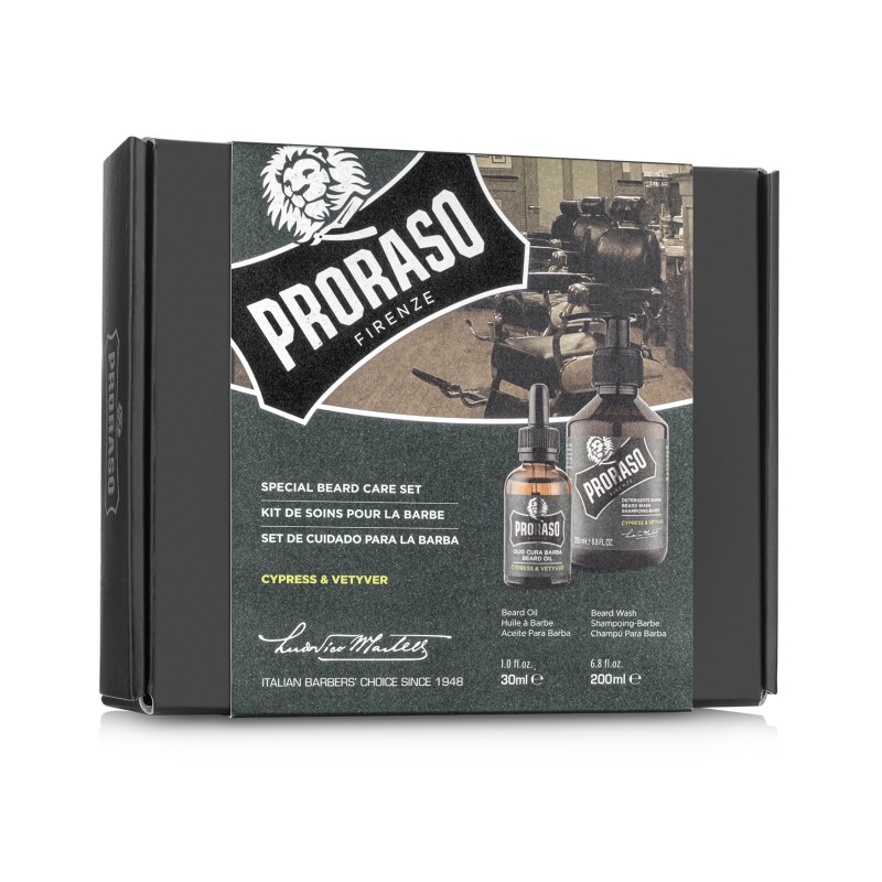 Duo Pack Cypress & Vetyver Beard Oil & Shampoo Habeme hoolduskomplekt, 1 tk 