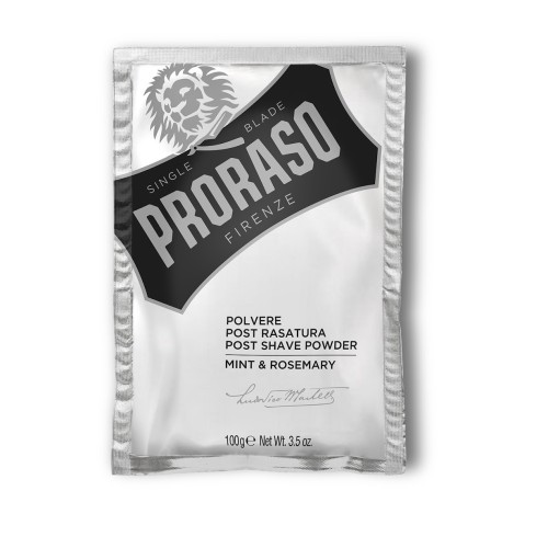 Post Shave Powder Piparmündi ja rosmariiniga lõhnastatud habemeajamispuuder, 100g 