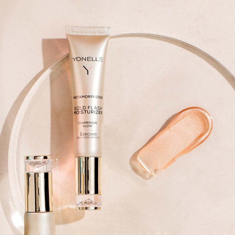 Metamorphosis Gold Flash Moisturizer Champagne Glow Särav niisutav näohoolduskreem, 25 ml
