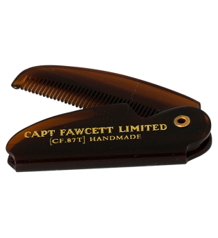 Captain Fawcett Folding Pocket Moustache Comb Kokkupandav vuntsikamm, 1tk. | inbeauty.ee