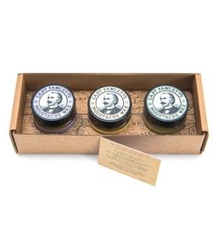 Captain Fawcett Moustache Wax Set Vuntsivaha komplekt, 3x15ml | inbeauty.ee