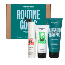 ROUTINE GOALS Essential Grooming Routine Kit Juukse- ja nahahooldustoodete komplekt meestele, 1tk