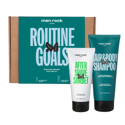 ROUTINE GOALS Basic Grooming Routine Kit Juuste- ja nahahooldustoodete komplekt meestele, 1tk