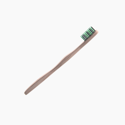 Bamboo Toothbrush With Charcoal Infused Bristles Pehme bambusest hambahari, 1 tk