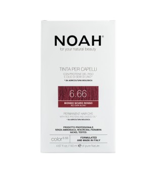 Noah Permanent Hair Dye 6.66 Red Dark Blond Püsivärv juustele, 140 ml | inbeauty.ee