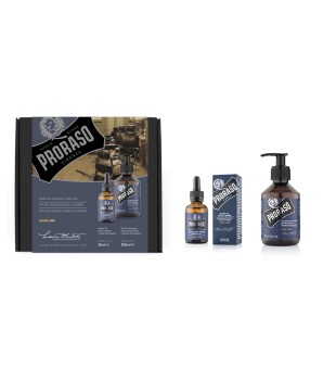 Proraso Duo Pack Azur Lime Beard Oil & Shampoo Habeme hoolduskomplekt, 1 tk | inbeauty.ee